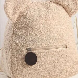 Source Unknown Plush Teddy Sherpa Backpack - Beige